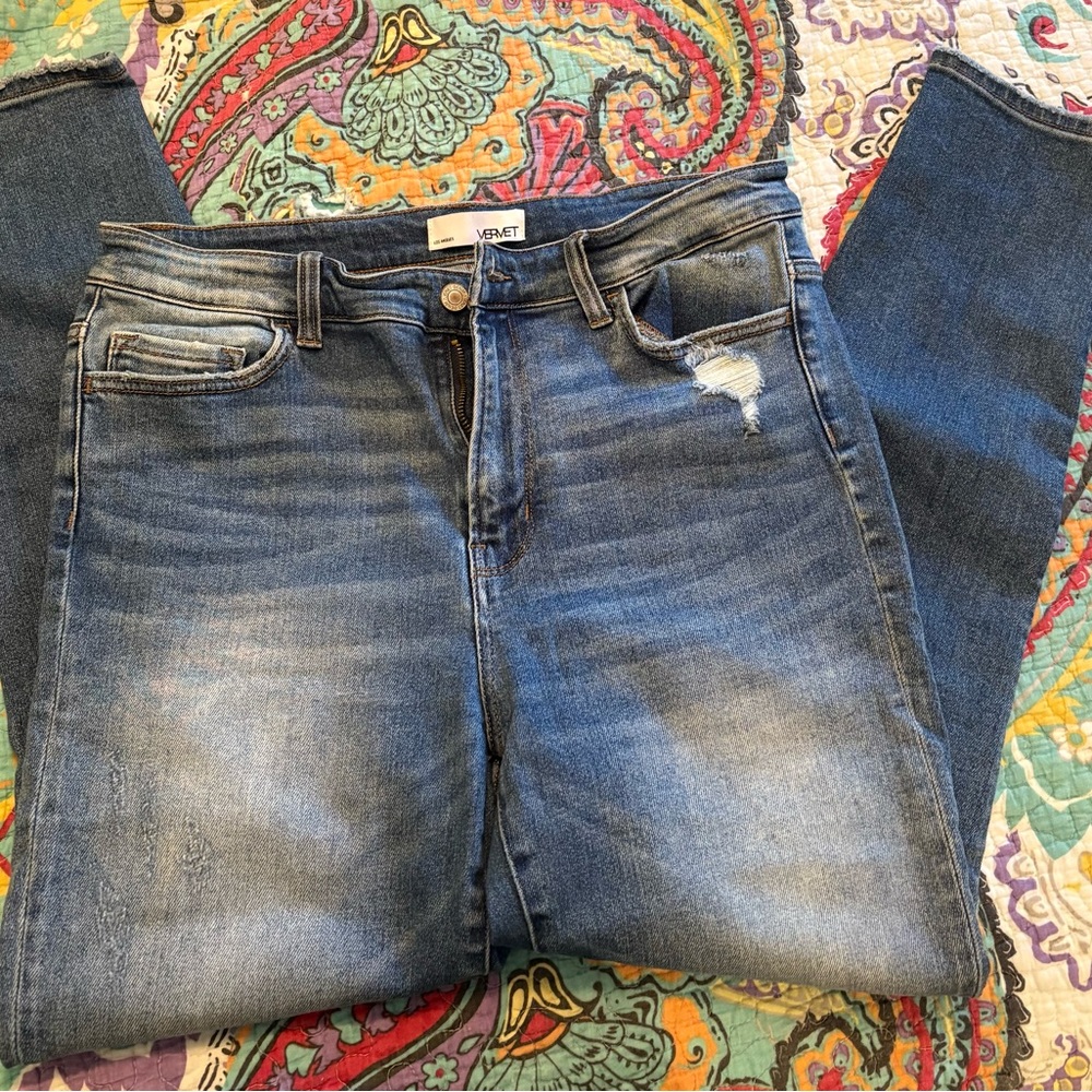 Vervet Women's Skinny Jeans in Classic Blue